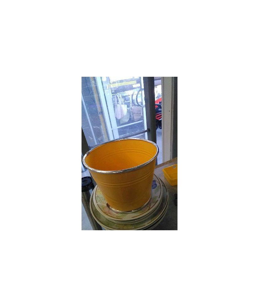 CACHE POT JAUNE 