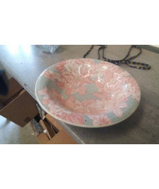 PLAT CREUX FLEURS ROSES 