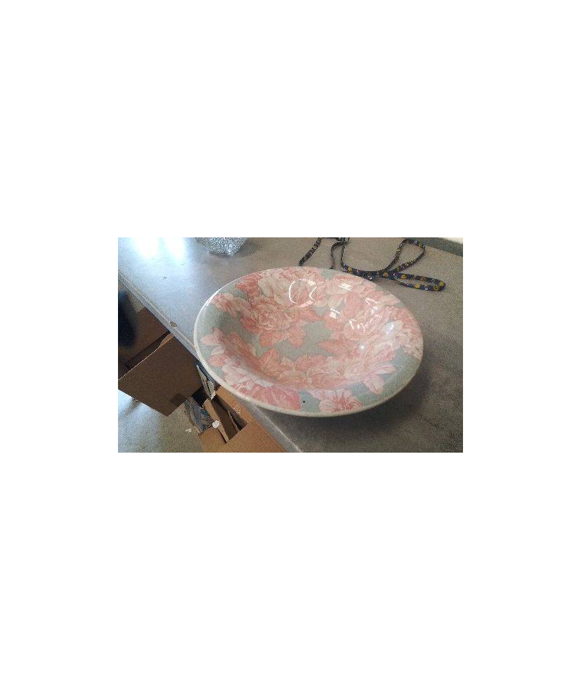 PLAT CREUX FLEURS ROSES 