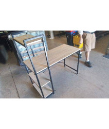BUREAU ETAGERES - METAL BOIS