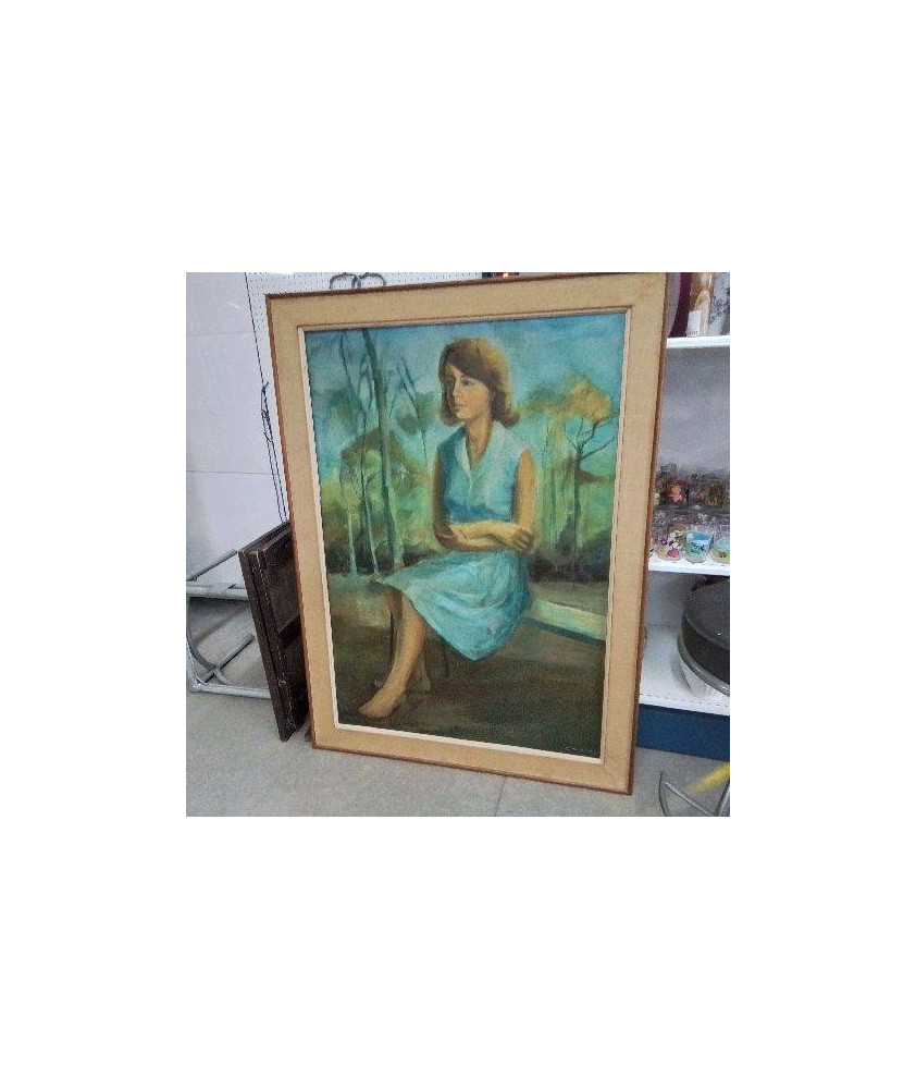 TOILE PORTAIT JEUNE FILLE TRES GRAND MODELE 