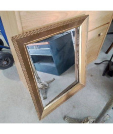 MIROIR DORÉ RECTANGULAIRE