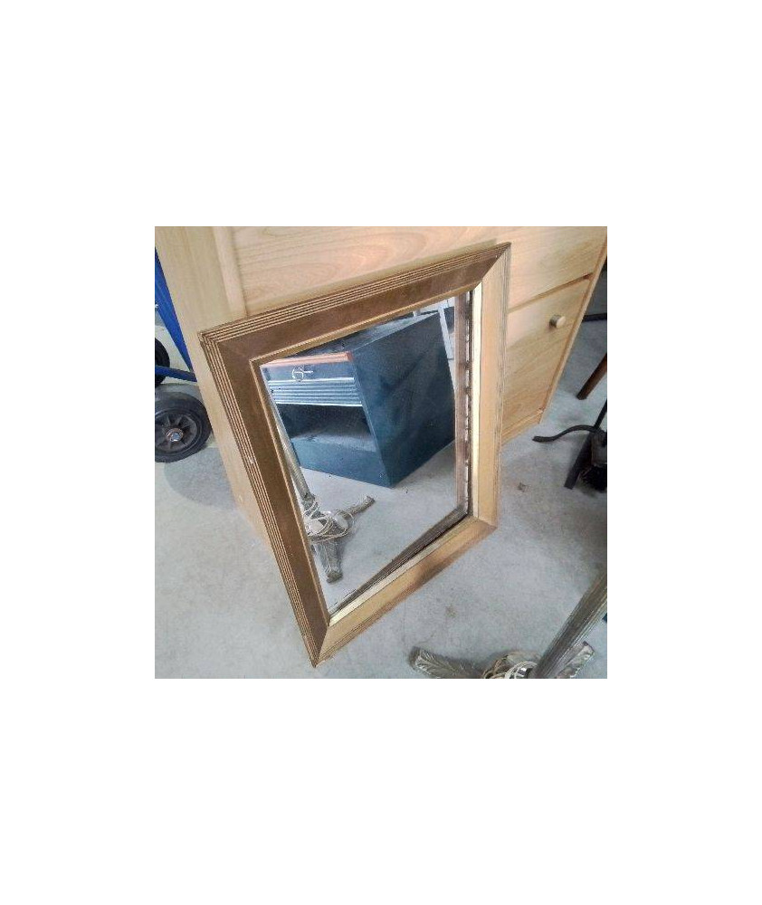 MIROIR DORÉ RECTANGULAIRE