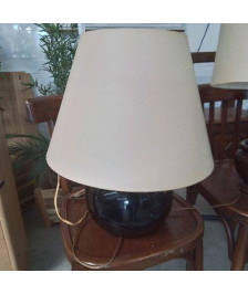 LAMPE BOIS NOIRE 