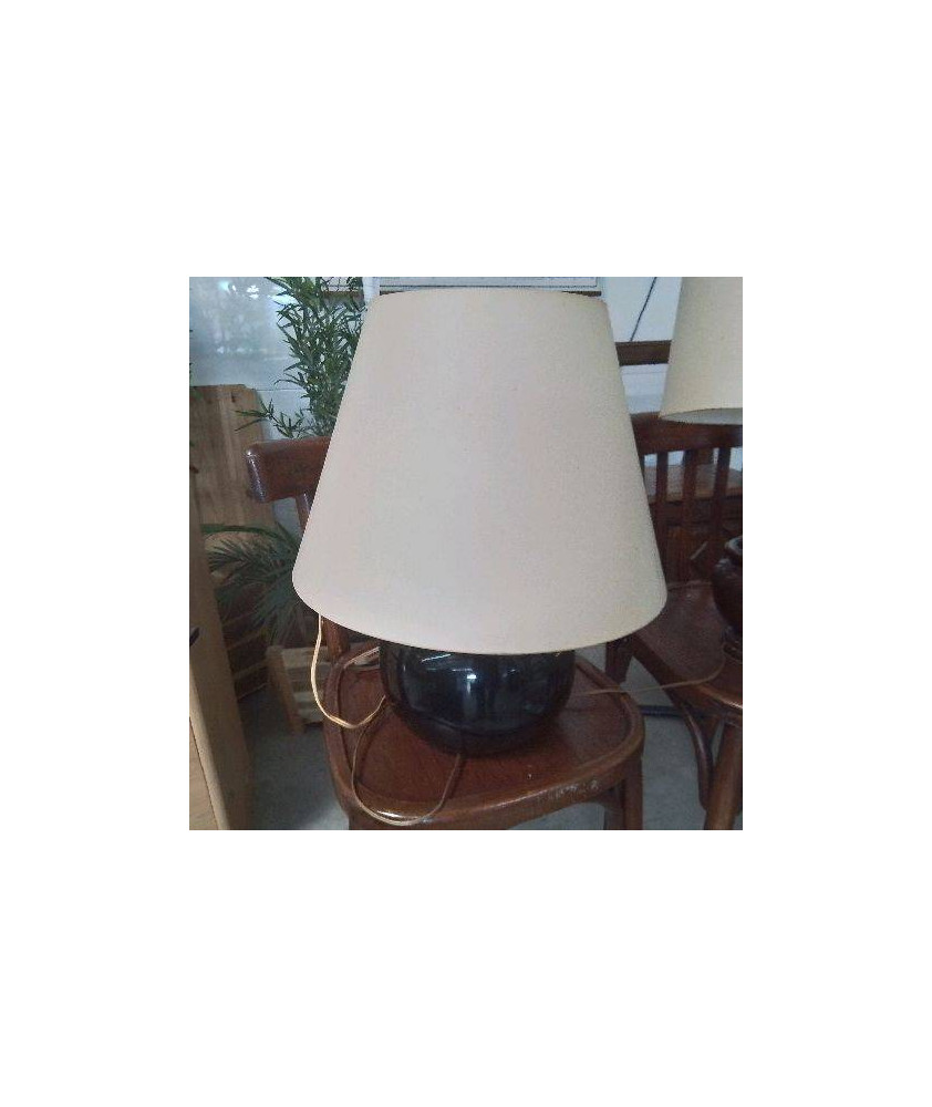 LAMPE BOIS NOIRE 