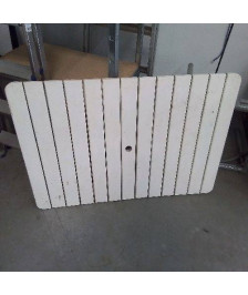 TABLE DE JARDIN PLIANTE BLANCHE