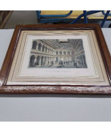GRAVURE INTERIEUR DE LA BOURSE