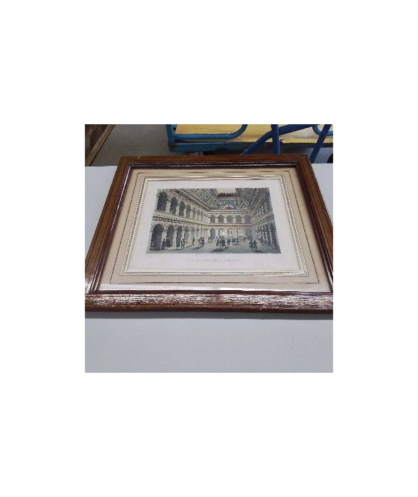 GRAVURE INTERIEUR DE LA BOURSE