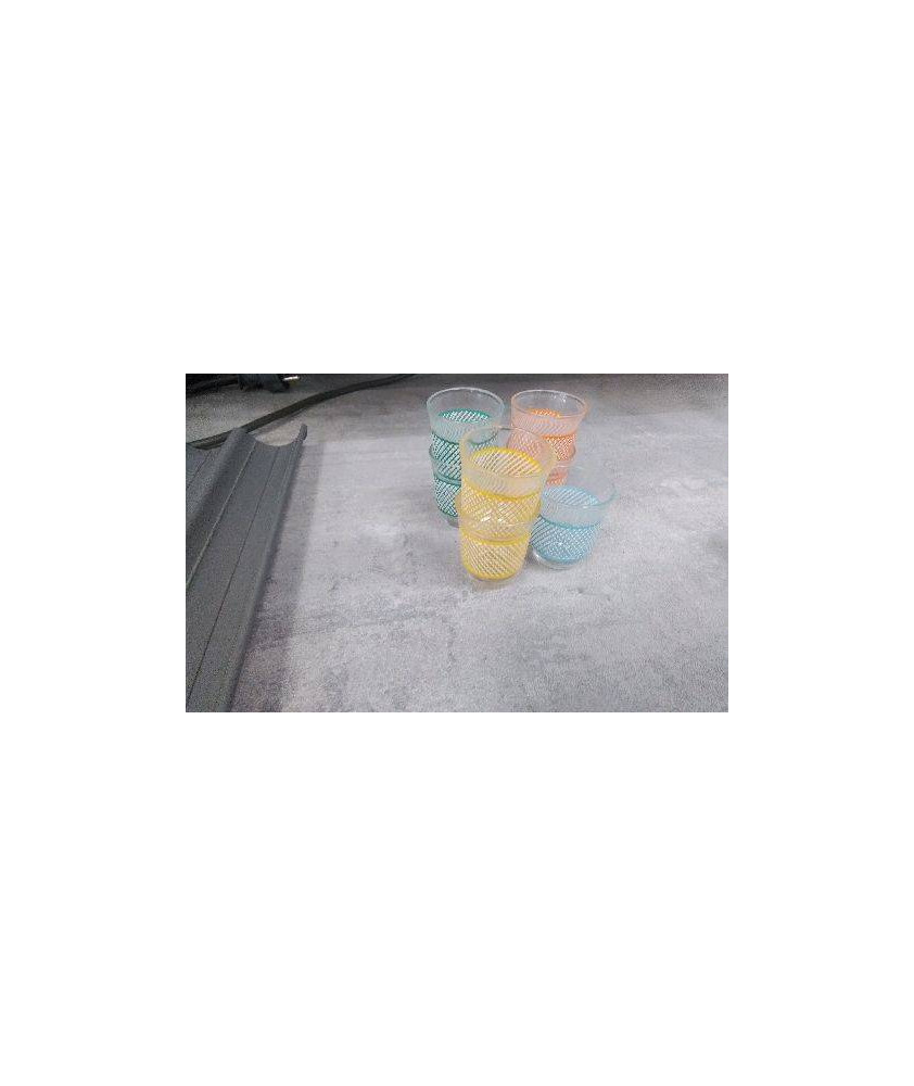 VERRES A LIQUEUR COULEUR