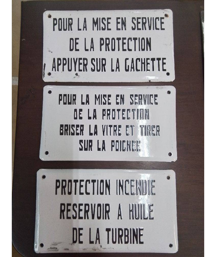 PLAQUE EMAILLEE 