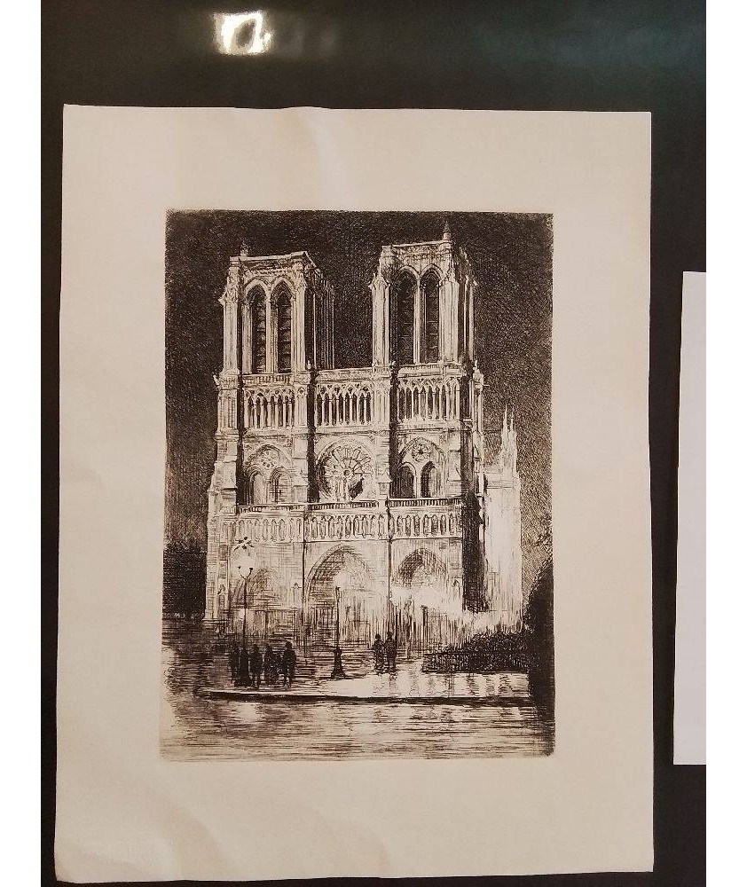 ESTAMPE NOTRE DAME DE PARIS