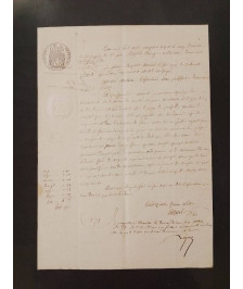 LETTRE JUGEMENT 1866