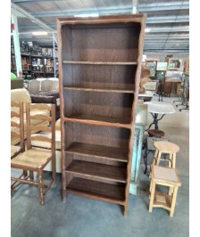 BIBLIOTHÈQUE BOIS CHANTOURNÉ 6 NICHES STYLE RÉGENCE 