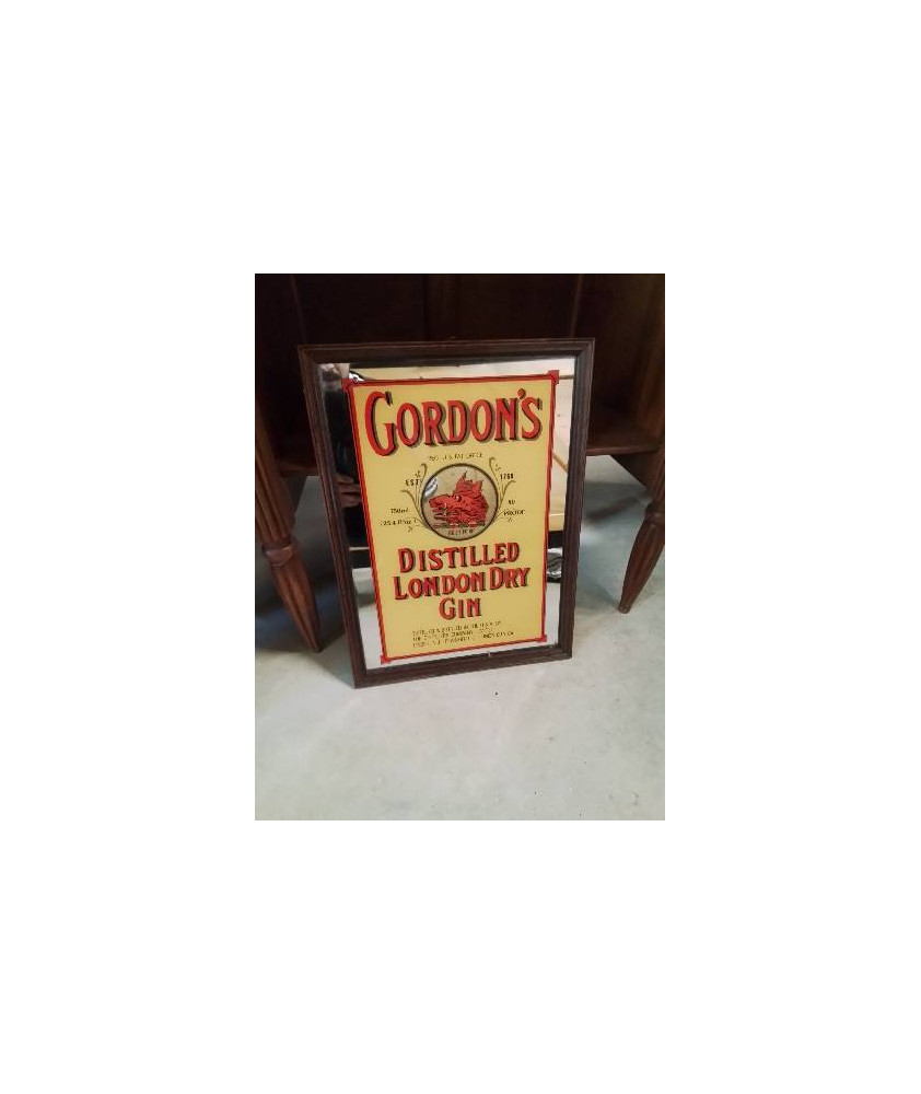 MIROIR PUBLICITAIRE GORDON\'S GIN