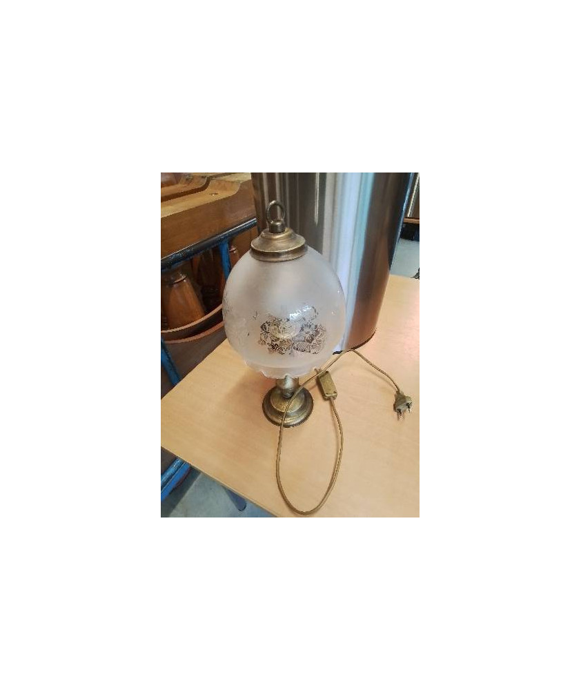 LAMPE LAITON AJ VERRE GRAVÉ 