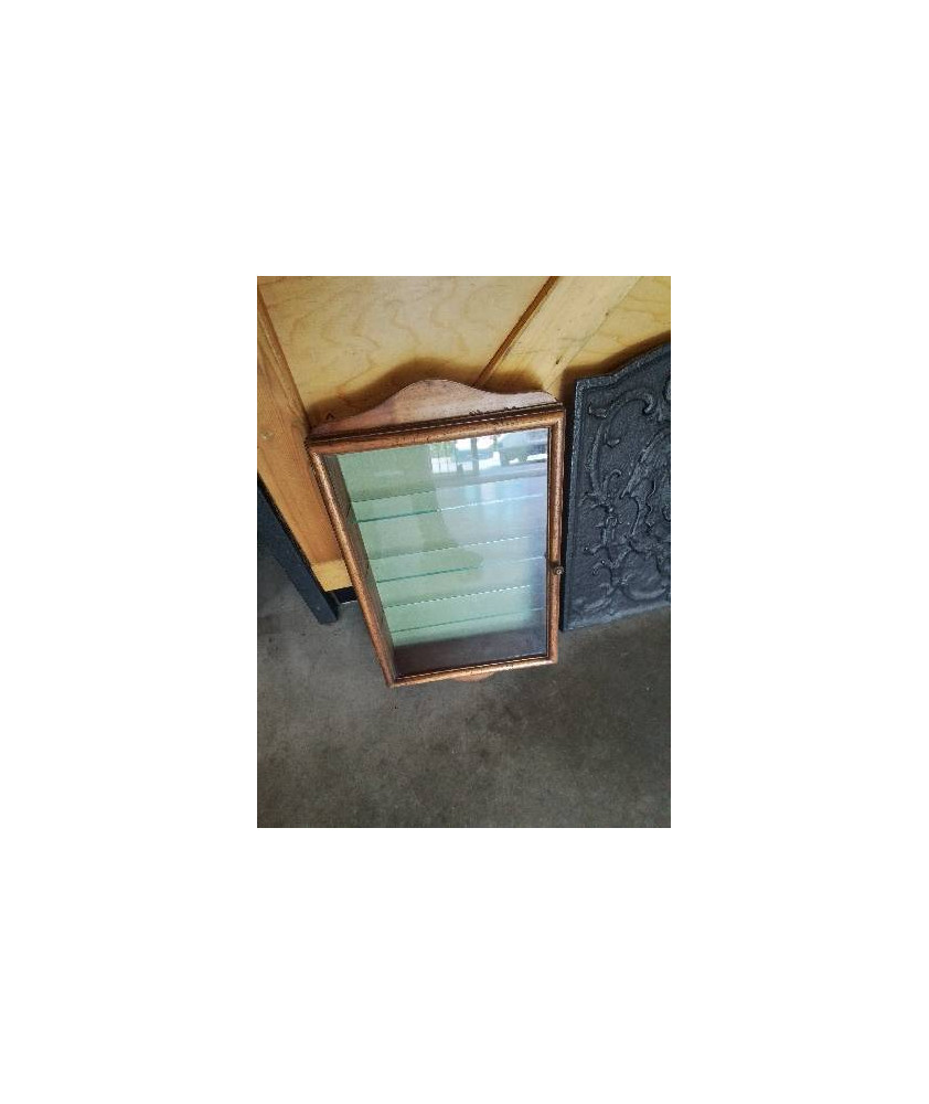 VITRINE MURALE A FRONTON BOIS 