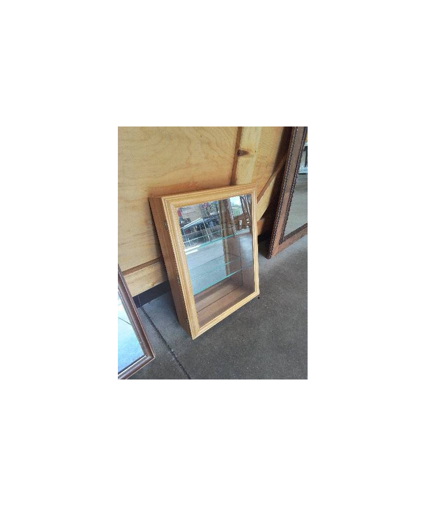 VITRINE MURALE  BOIS CLAIR 