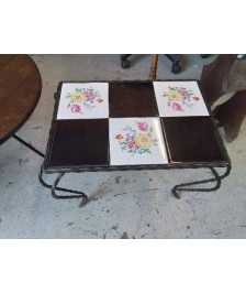 TABLE BASSE EN FER FORGÉE