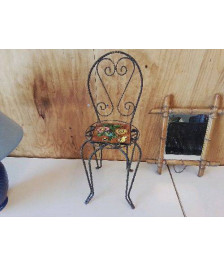 PETITE CHAISE DECO EN FER FORGÉ 