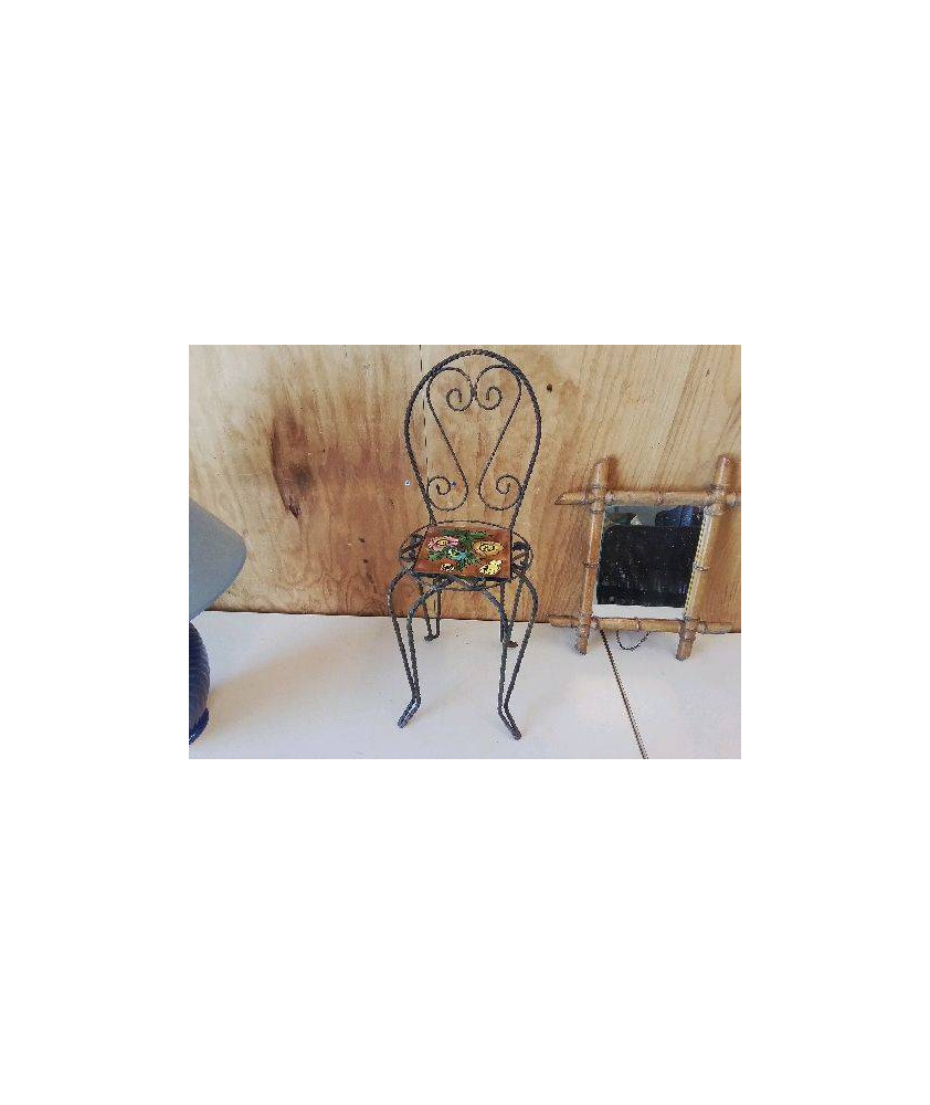PETITE CHAISE DECO EN FER FORGÉ 