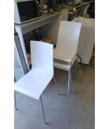 CHAISE PLASTIQUE BLANCHE 