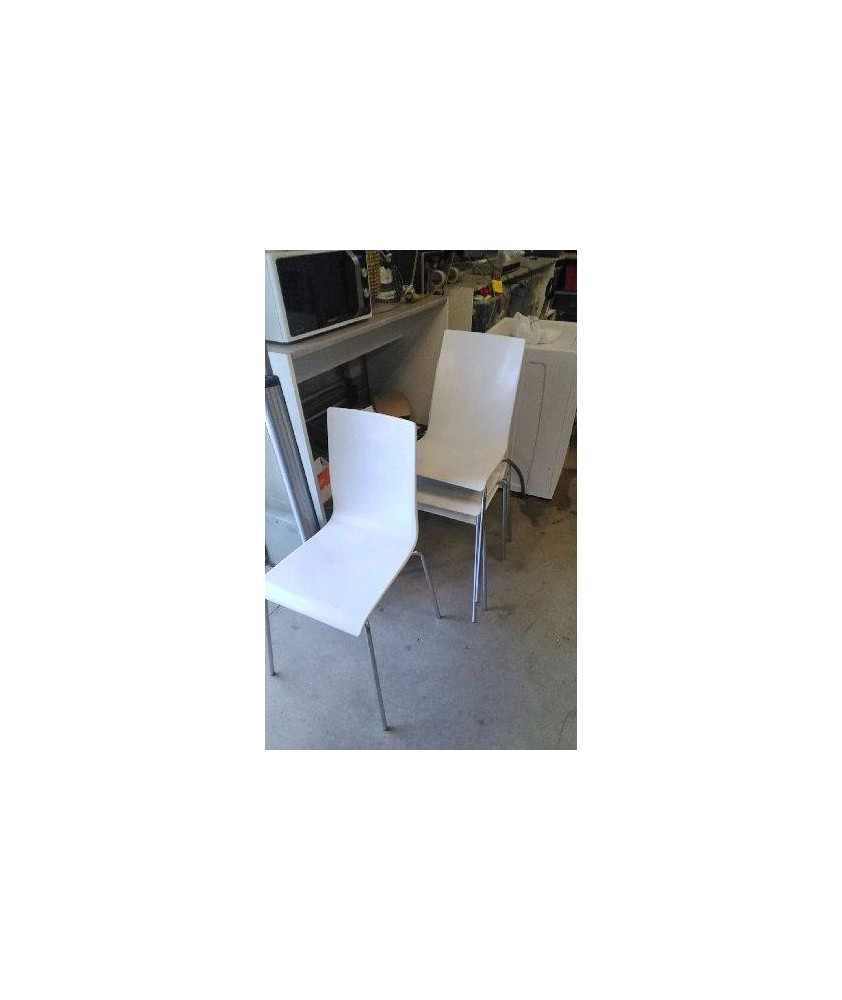 CHAISE PLASTIQUE BLANCHE 