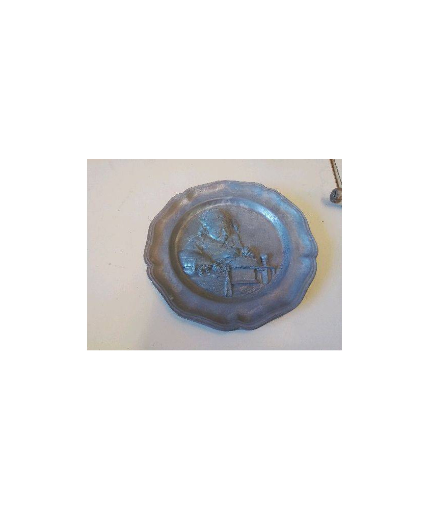 ASSIETE DECO EN ETAIN