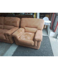 FAUTEUIL MICROFIBRE ROSE