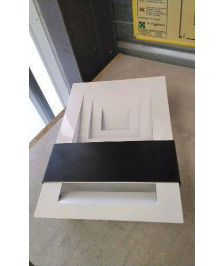 APPLIQUE MURALE DESIGN NOIR BLANC 