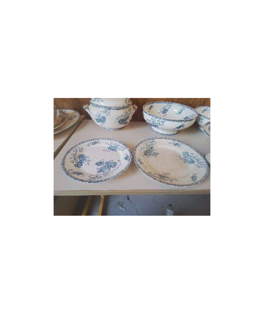 PLAT SARREGUEMINES MOTIF FLORAL 