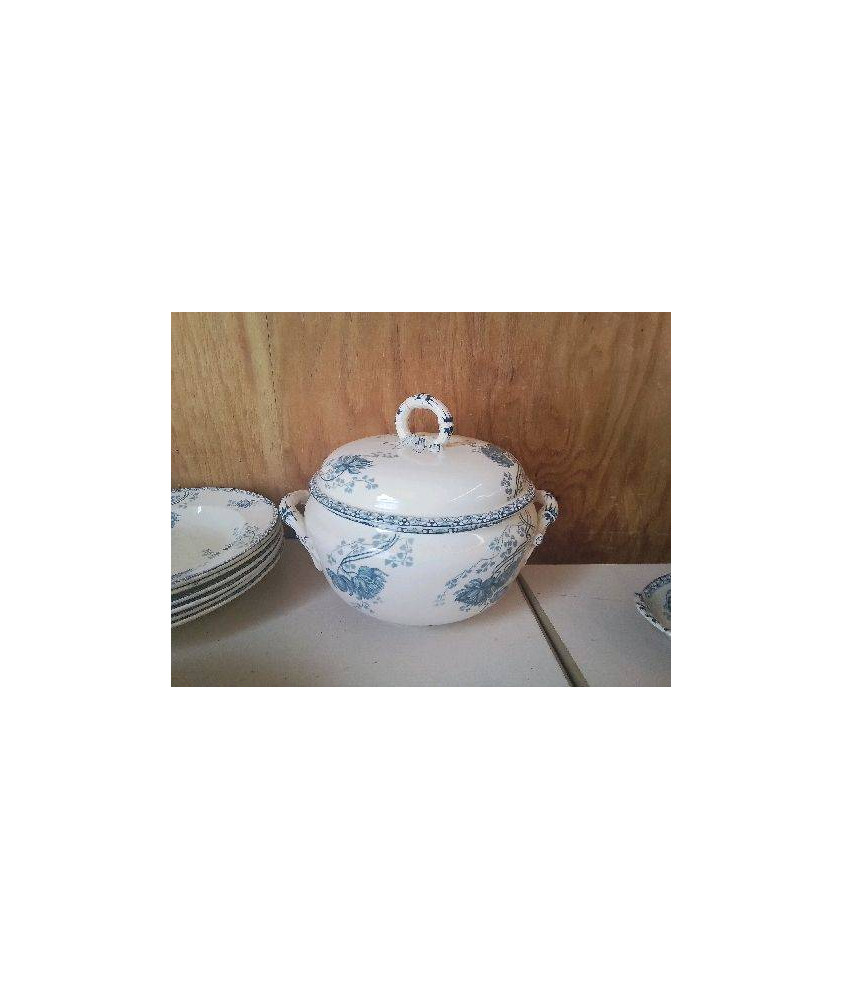 SOUPIÈRE SARREGUEMINES MOTIF FLORAL 