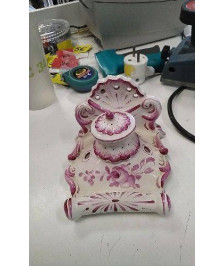 ENCRIER ANCIEN ROSE