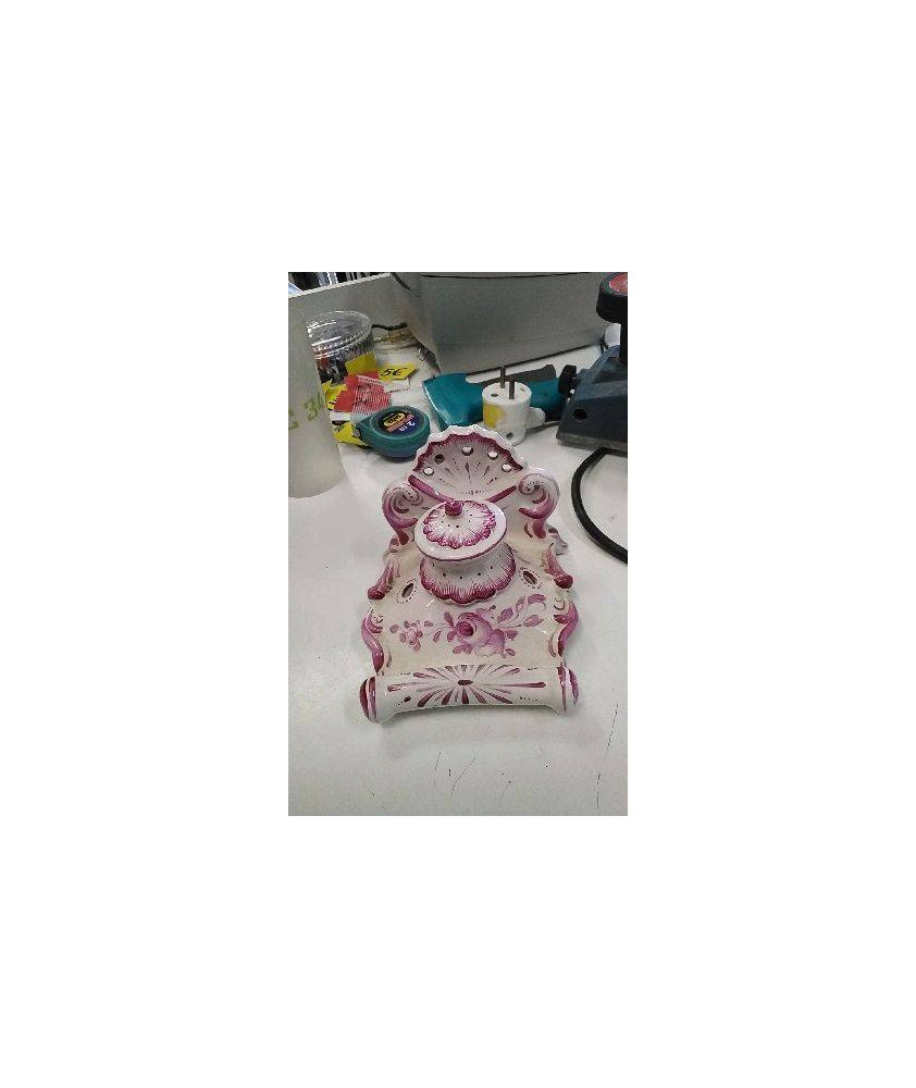 ENCRIER ANCIEN ROSE