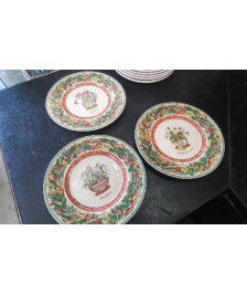 ASSIETTES VILLEROY FESTIVES X3