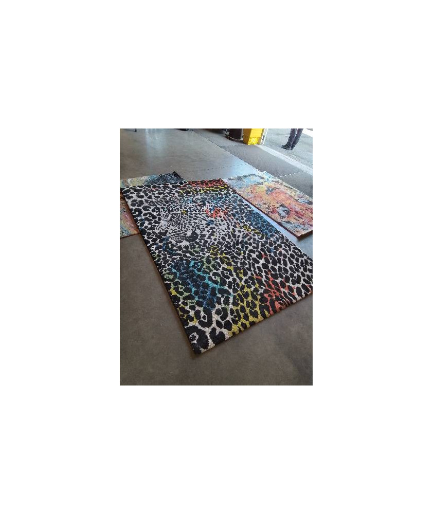 TAPIS PANTHERE COLORÉ 230X160CM