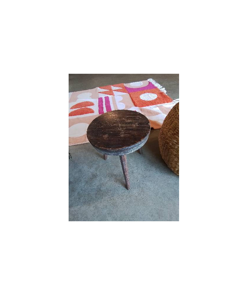 PORTE PLANTE ROND BOIS TRIPODE