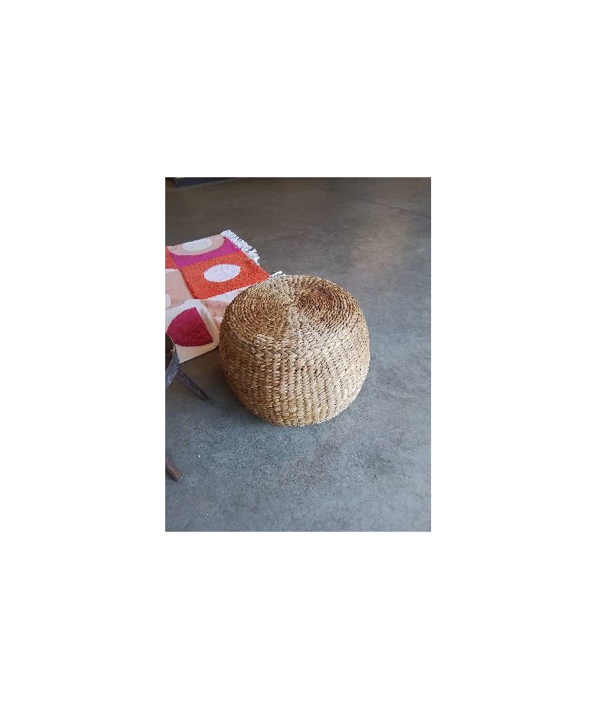 POUF ROND VANNERIE 