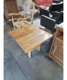 TABLE BASSE CARRÉE BOIS CLAIR 