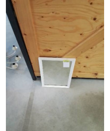 MIROIR RECTANGULAIRE BOIS BLANC 