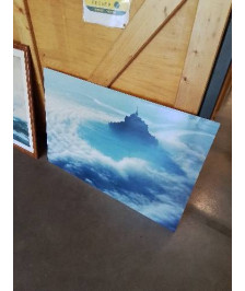 TABLEAU PHOTOGRAPHIE MONT SAINT MICHEL SOUS LES NUAGES 