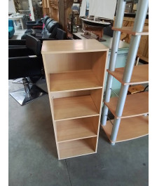 BIBLIOTHÈQUE BOIS CLAIR 4 NICHES 