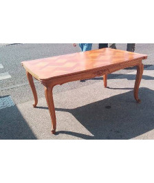 TABLE MARQUETEE 2 RALLONGES 