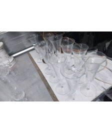 FLUTE A CHAMPAGNE CRISTAL LE LOT