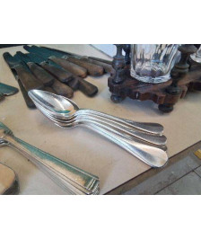 LOT DE 6 CUILLÈRES À CAFÉ EN ARGENT 