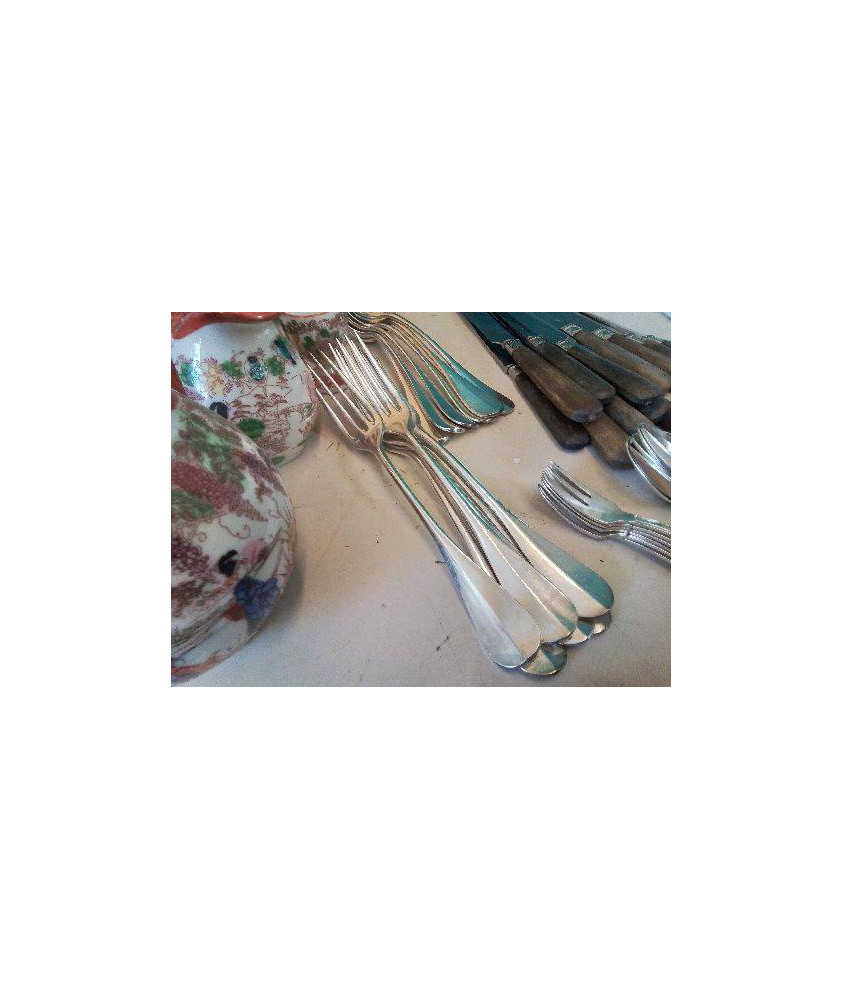 LOT DE 6 FOURCHETTES EN ARGENT 