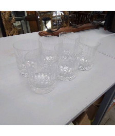 6 VERRES A WHISKY EN CRISTAL 
