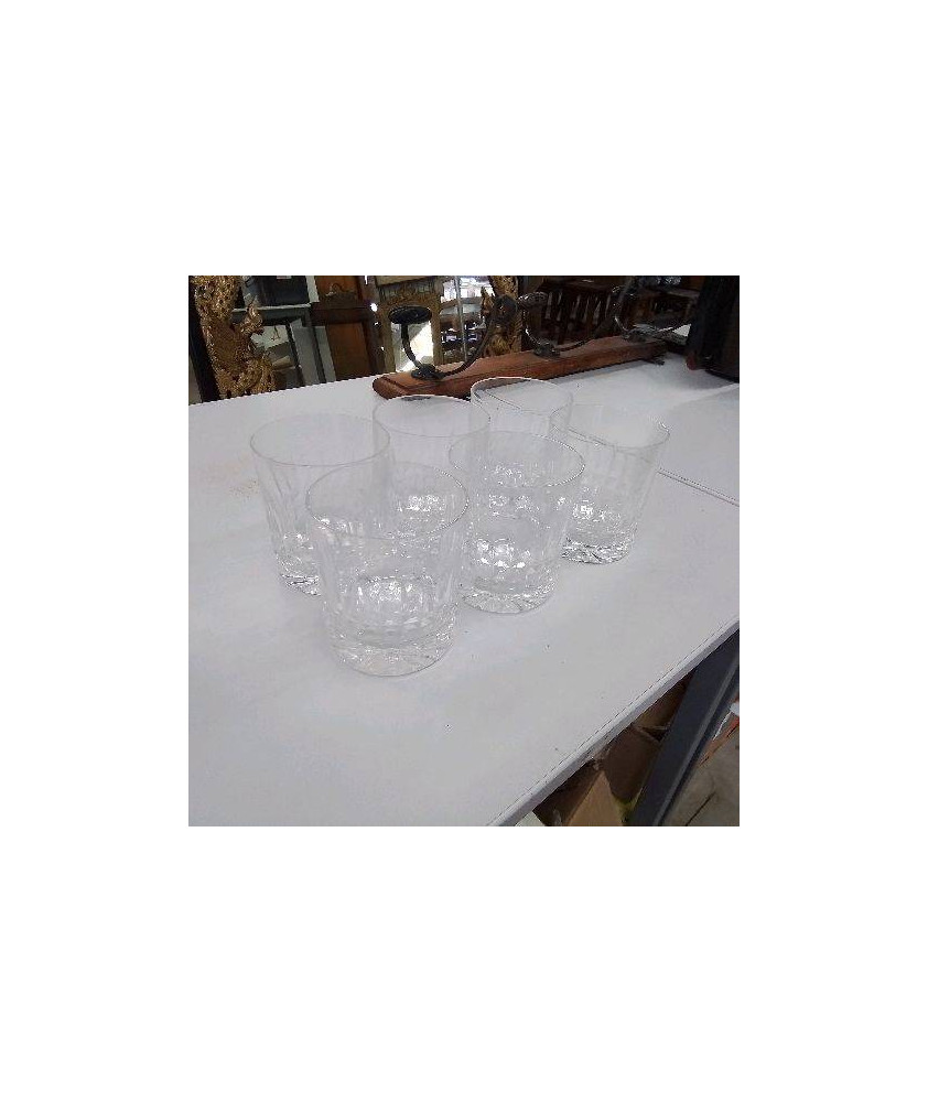 6 VERRES A WHISKY EN CRISTAL 