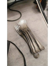 FOURCHETTE METAL ARGENTE CHRISTOFLE LE LOT