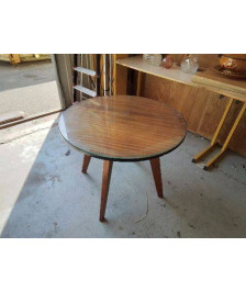 PETITE TABLE RONDE PLATEAU EN VERRE 