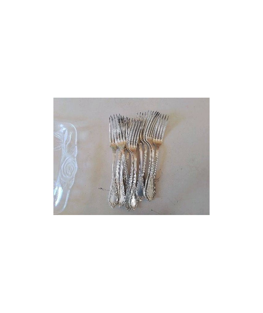 LOT 12 FOURCHETTES EN ARGENT